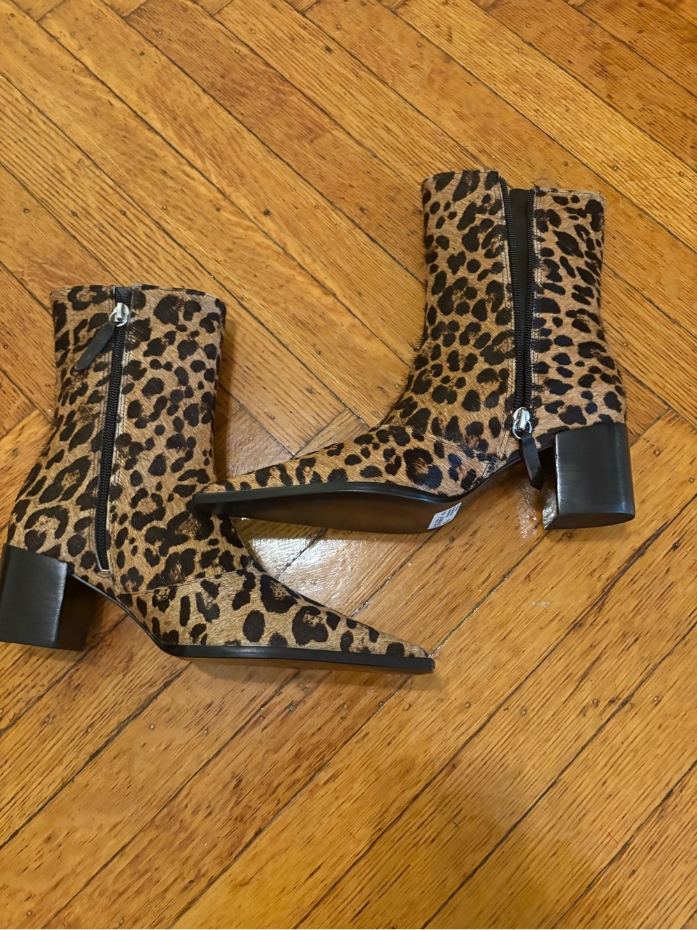 Womens Leopard Print Ankle Boots - Schutz Shoes